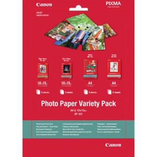 Canon Photo Paper Variety Pack VP-101, foto papír, bílý, 20 ks, 0775B079, inkoustový,5x PP201, 5x SG201 , 5x MP101, 5x GP