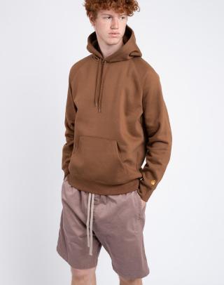 Carhartt WIP Hooded Chase Sweat Tamarind/Gold XL