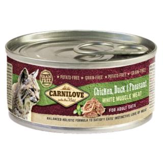 CARNILOVE Cat chicken duck & pheasant konzerva pro kočky 100 g