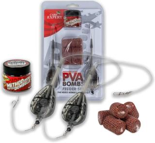 Carp expert montáž rapid pva bomb sada s nástrahami 2 ks - 40 g