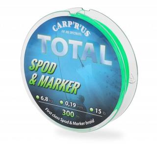 Carp´r´us splétaná šňůra total spod marker braid fluo zelená 0,19 mm 6,8 kg