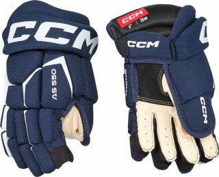 CCM Hokejové rukavice Tacks AS 550 JR 12 Navy/White