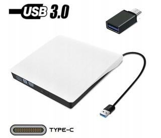 CD DVD Nagrywarka Usb 3.0 Externí Type-C