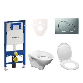 Cenově zvýhodněný závěsný WC set Geberit do lehkých stěn / předstěnová montáž+ WC S-Line S-line Pro 111.300.00.5ND3