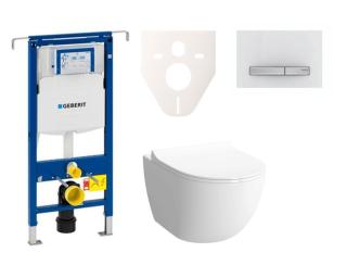 Cenově zvýhodněný závěsný WC set Geberit do lehkých stěn / předstěnová montáž+ WC Vitra Vitra Shift SIKOGES4N8