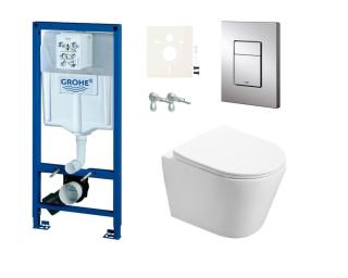 Cenově zvýhodněný závěsný WC set Grohe do lehkých stěn / předstěnová montáž+ WC SAT Infinitio SIKOGRSIN1S