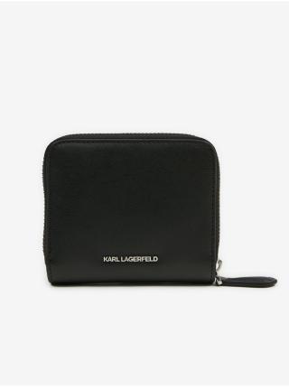 Černá dámská kožená peněženka KARL LAGERFELD Ikonik