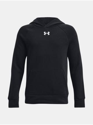 Černá dětská mikina s kapucí Under Armour UA Rival Fleece Hoodie