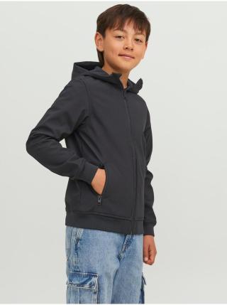 Černá klučičí softshellová bunda Jack & Jones Basic