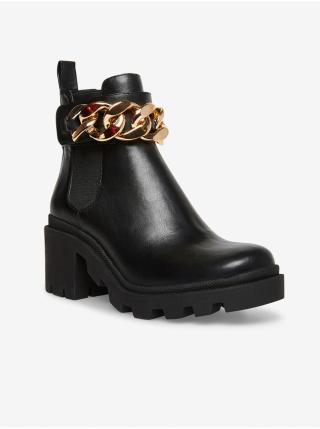 Černé dámské kotníkové boty na podpatku Steve Madden Amulet