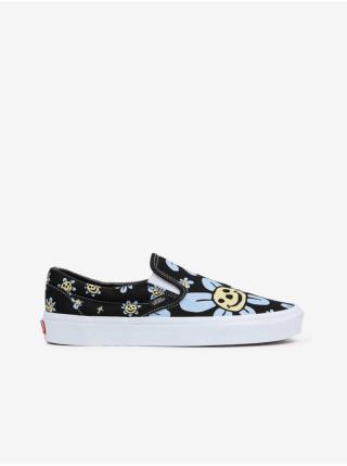 Černé dámské květované slip on tenisky VANS