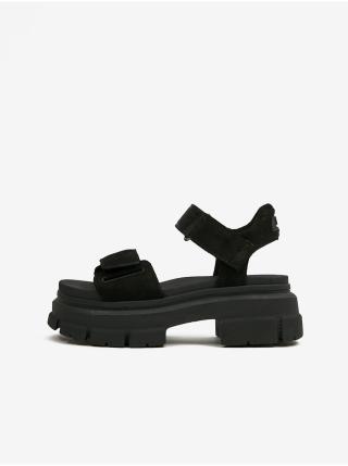 Černé dámské semišové sandály na platformě UGG Ashton Ankle