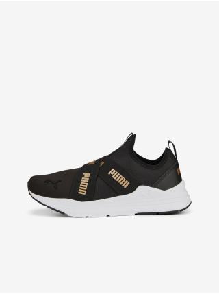 Černé dámské slip on tenisky Puma Wired Run