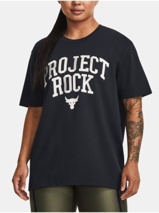 Černé dámské tričko Under Armour Project Rock Hwt Campus