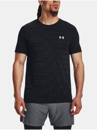 Černé pánské sportovní tričko Under Armour UA Seamless Ripple SS