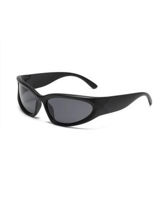 Černé unisex sportovní sluneční brýle VeyRey Steampunk Yolzalgil