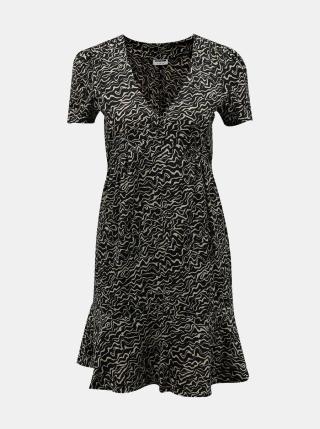 Černé vzorované šaty Noisy May-Rita