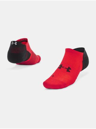 Černo-červené pánské ponožky Under Armour UA ArmourDry Run No Show