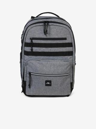 Černo-šedý unisex batoh O'Neill PRESIDENT BACKPACK