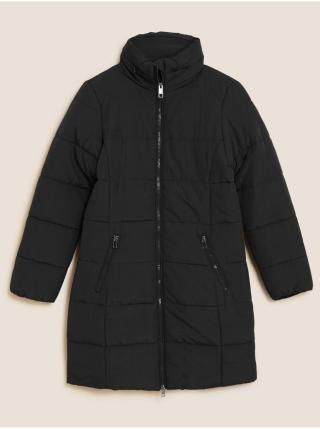 Černý dámský prošívaný zimní kabát s technologií Thermowarmth™ Marks & Spencer