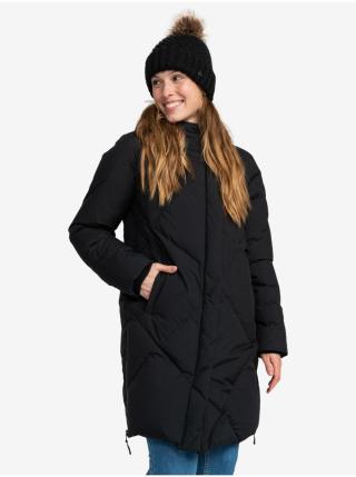 Černý dámský zimní prošívaný kabát Roxy Abbie