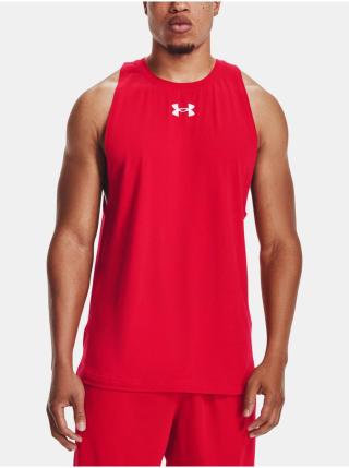 Červené pánské tílko Under Armour BASELINE COTTON TANK