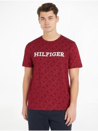 Červené pánské vzorované tričko Tommy Hilfiger