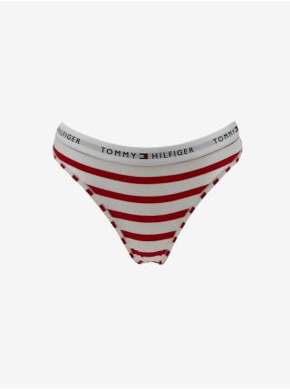 Červeno- bílá dámská pruhovaná tanga Tommy Hilfiger