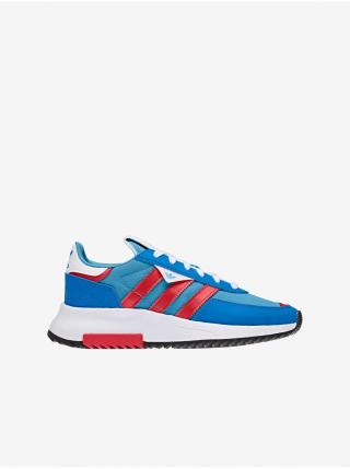 Červeno-modré dětské kožené boty adidas Originals Retropy F2