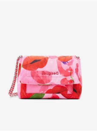 Červeno-růžová dámská vzorovaná crossbody kabelka Desigual Lacroix 23 Copenhag