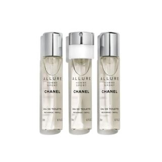 CHANEL Allure homme sport Toaletní voda v plnitelném cestovním rozprašovači - EAU DE TOILETTE 3X20ML 3 ml