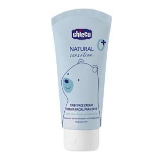 CHICCO Krém na dětskou tvář Natural Sensation s bambuckým máslem a vitaminem E 50ml, 0m+