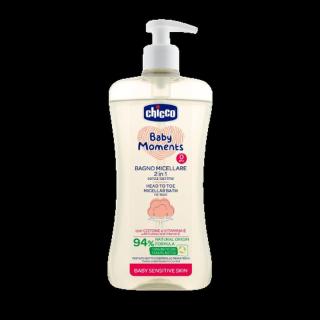 Chicco Šampon micelární na vlasy a tělo s dávkovačem Baby Moments Sensitive 94% přírod. složek 500 ml