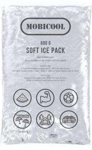 Chladicí polštářek s měkkým ledem MobiCool Soft Ice Pack 600,  10 x 240 x 175 mm, 1 ks, bílá