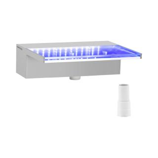 Chrlič vody - 30 cm - LED osvětlení - modrá/bílá barva - výtok 135 mm