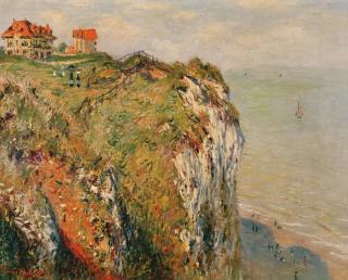 Claude Monet - Obrazová reprodukce Cliff at Dieppe, 1882,