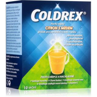 Coldrex Coldrex Horký nápoj Citron s medem 750mg/10mg/60mg prášek pro perorální roztok při chřipce a nachlazení 10 ks