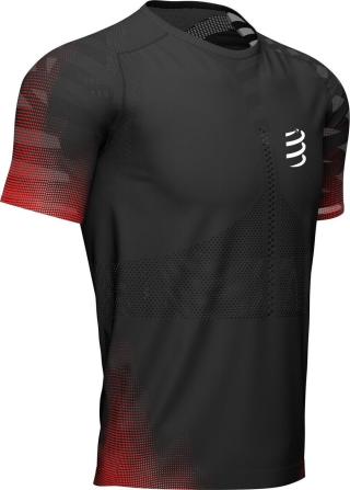 Compressport Racing SS T-Shirt Black S Běžecké tričko s krátkým rukávem