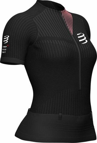 Compressport Trail Postural SS Top W Black L Běžecké tričko s krátkým rukávem