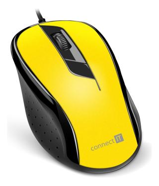 Connect It myš Cmo-1200 žlutá
