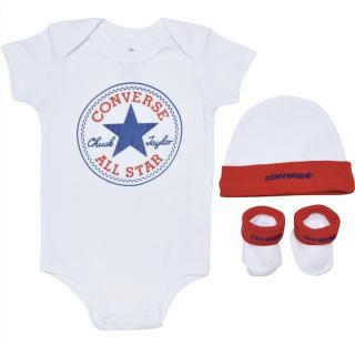 Converse classic ctp infant hat bodysuit bootie set 3pk 0-6 m