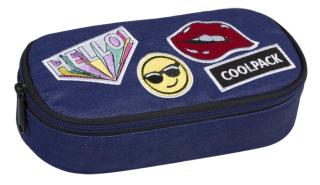 CoolPack Školní pouzdro Clever Badges girls denim