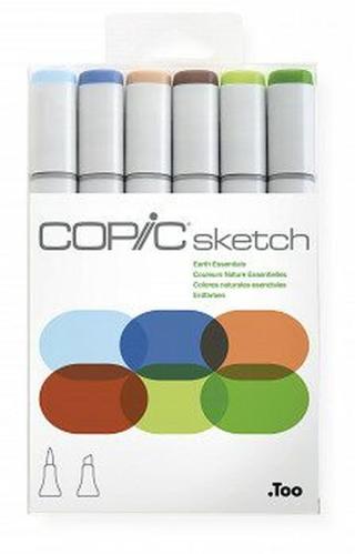 Copic Sketch sada 6ks Earth Essentials