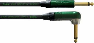 Cordial CRI 3 PR Černá-Zelená 3 m Rovný - Lomený