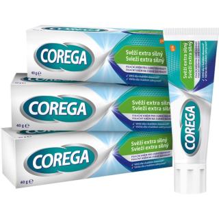 Corega Fresh Extra Strong fixační krém pro zubní náhrady 3x40 g