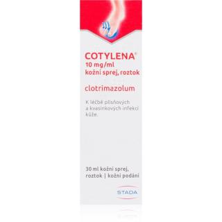 Cotylena Cotylena 10 mg/ml sprej kožní sprej, roztok proti houbám, kvasinkám a kožním plísním 30 ml