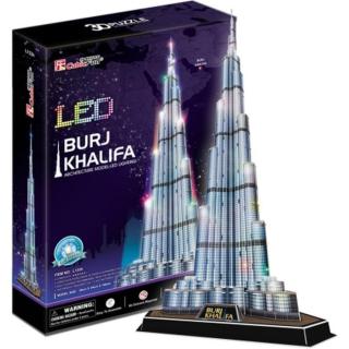 CubicFun Puzzle 3D Burj Khalifa LED 136 dílků