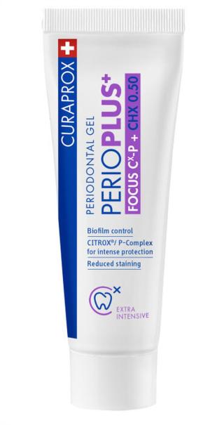 Curaprox Antibakteriální a regenerační ústní gel PerioPlus+ Focus  10 ml