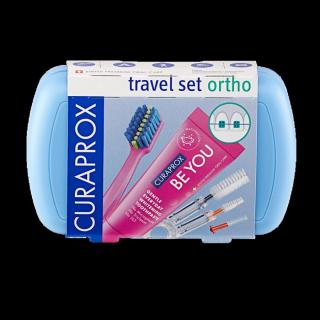 CURAPROX Travel set ORTHO modrý 1 kus