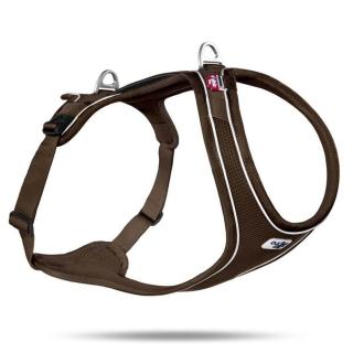 CURLI Postroj pro psy Belka Comfort Brown L, 25-33kg